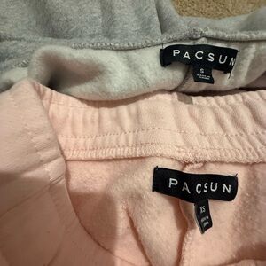 PacSun Pink and Gray Jogger/ straight leg sweatpants